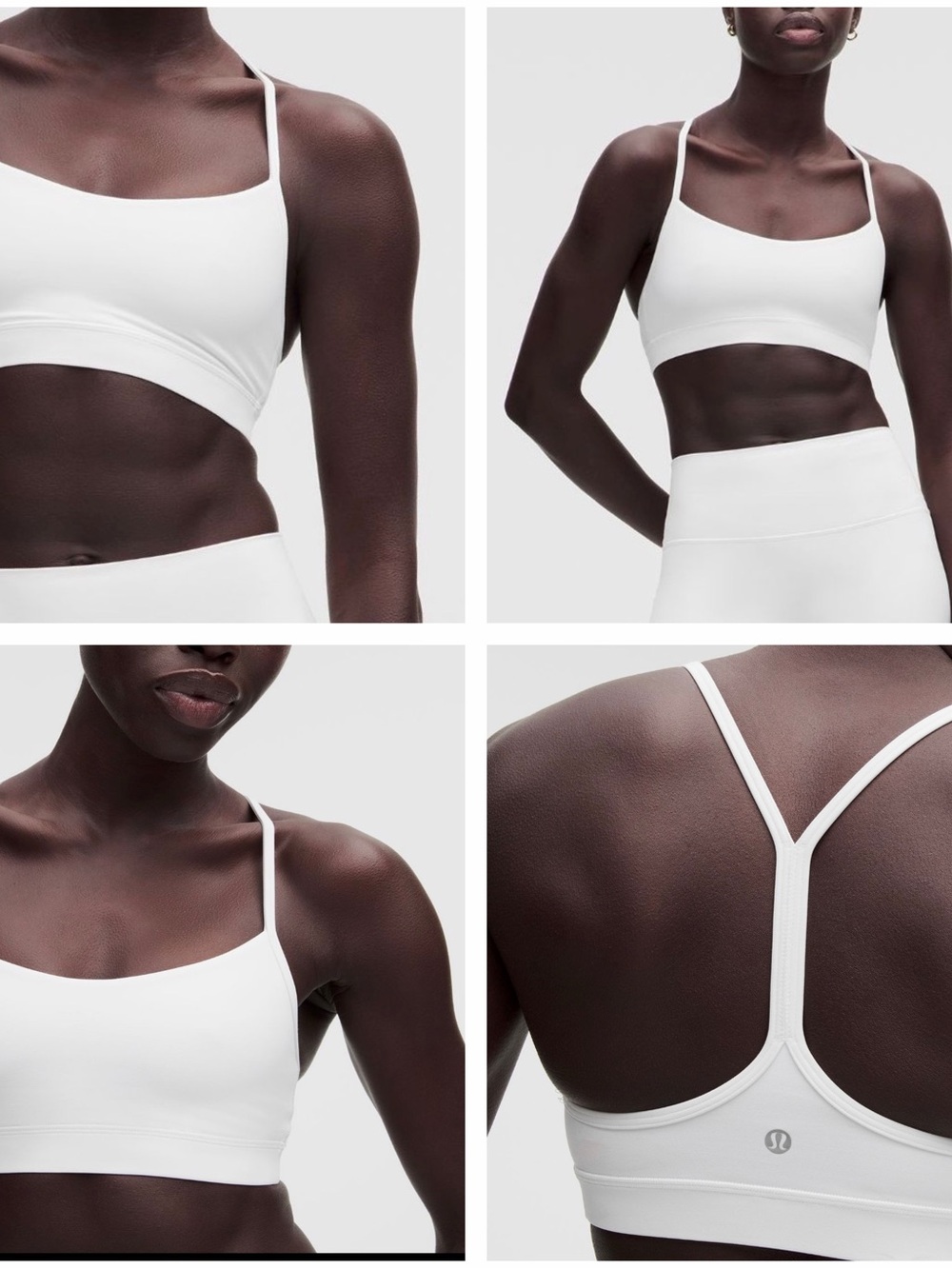 lululemon athletica White Strappy Sports Bra